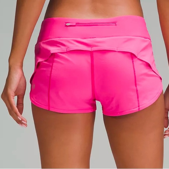 Lululemon sonic pink speed up shorts - Picture 2 of 5
